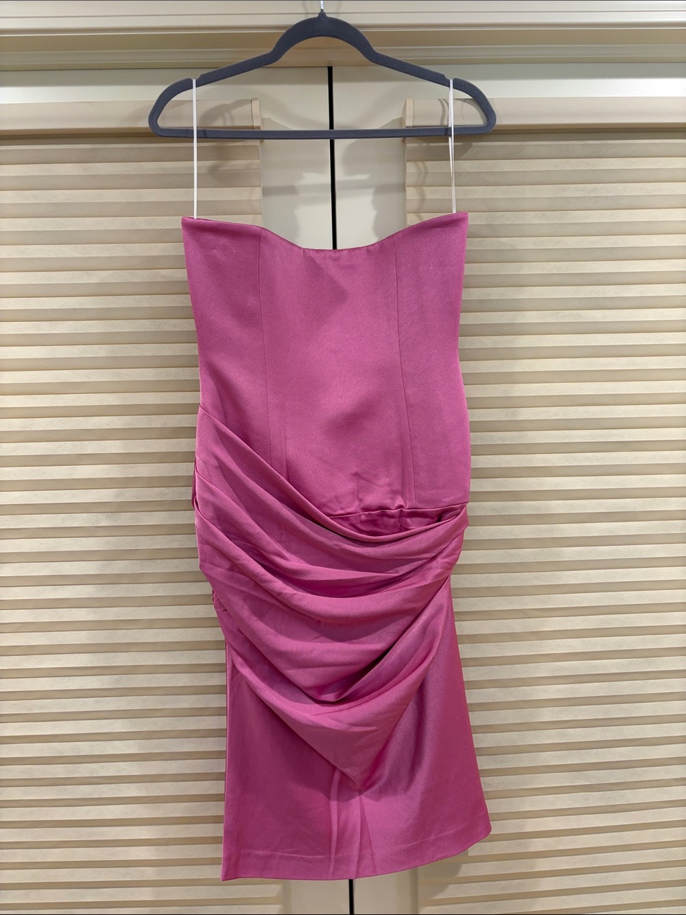 NWOT Alex Perry Strapless Rose Pink Sheath Dress, Size US 6